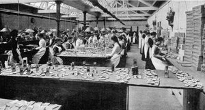 Filling Chocolate Boxes at a York Factory in Readiness for the Queen